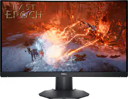 Dell - Geek Squad Certified Refurbished 24" VA LED Curved FHD 165Hz 1-ms FreeSync Gaming Monitor (HDMI, DisplayPort) - Black