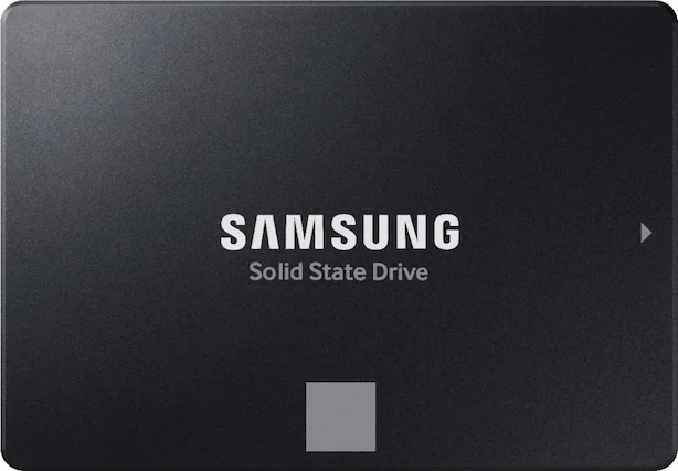 Front. Samsung - Geek Squad Certified Refurbished 870 EVO 4TB SATA Solid State Drive - Black.