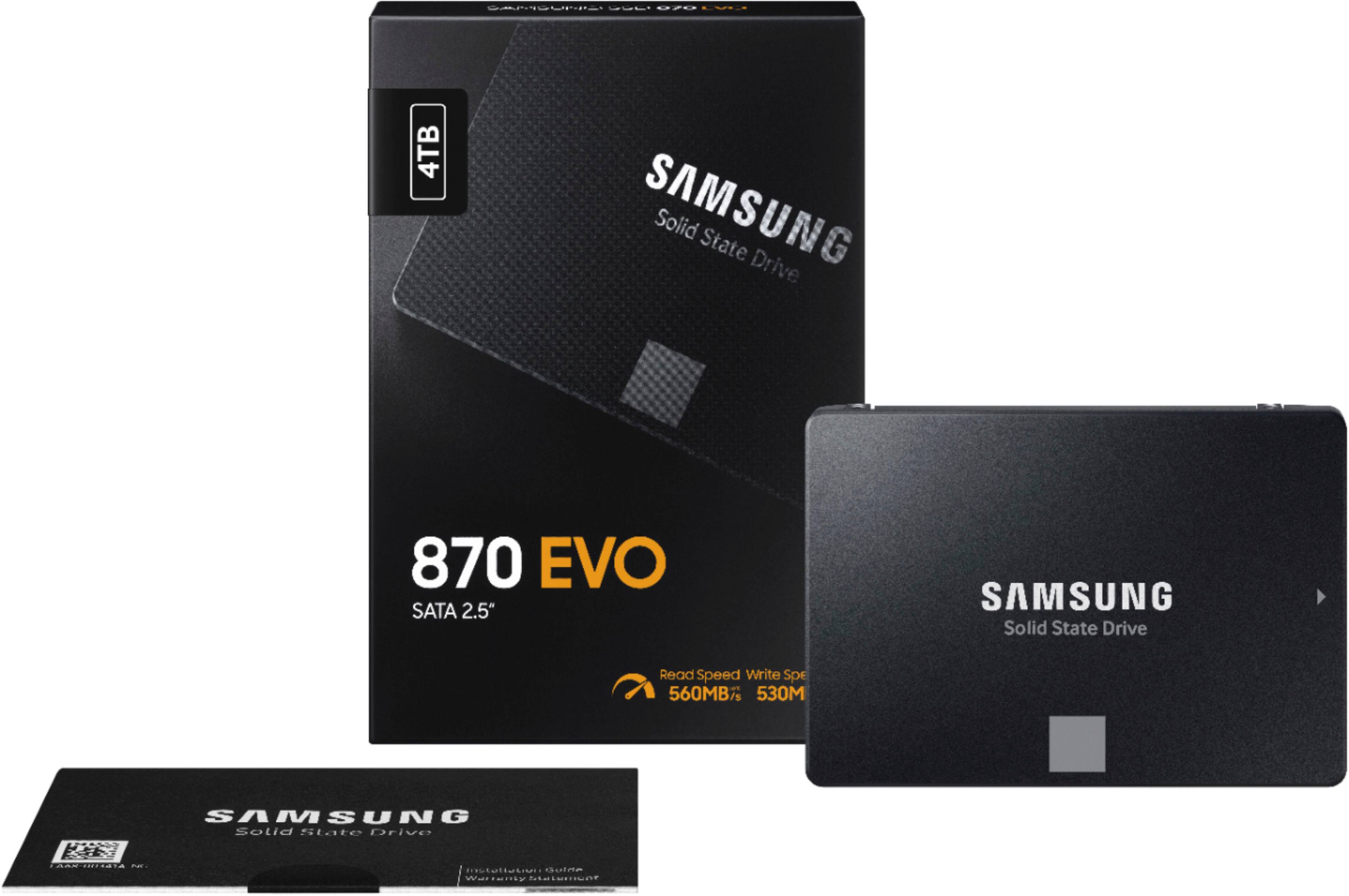 Alt View 14. Samsung - Geek Squad Certified Refurbished 870 EVO 4TB SATA Solid State Drive - Black.
