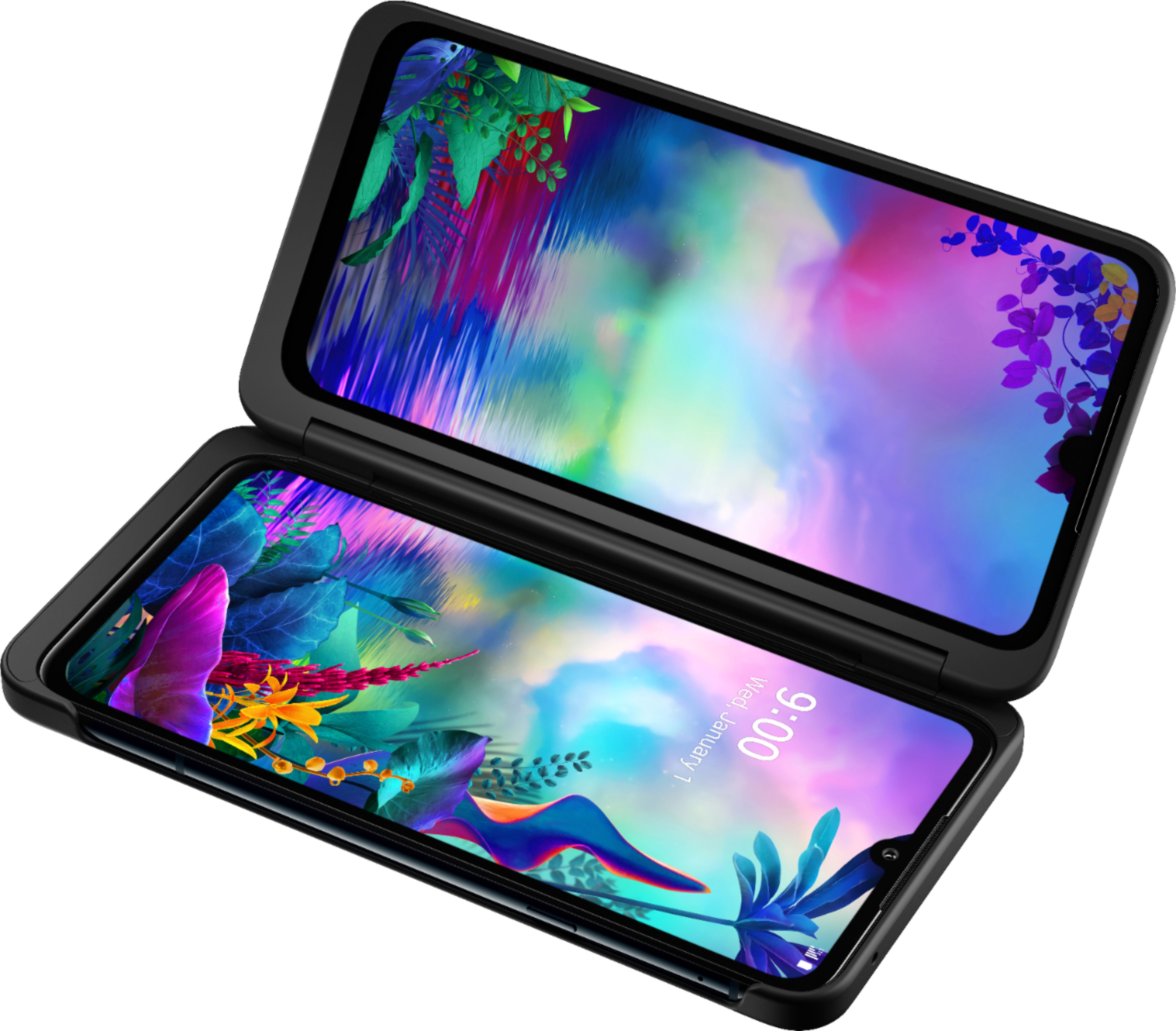 Best Buy: LG Geek Squad Certified Refurbished G8X ThinQ Dual Screen with  128GB Memory Cell Phone (Unlocked) Black GSRF LG G8X BLACK