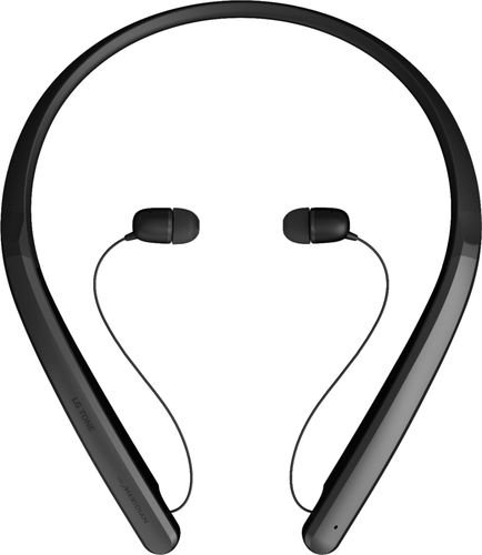LG - Geek Squad Certified Refurbished TONE Flex HBS-XL7 Wireless In-Ear Headphones - Black