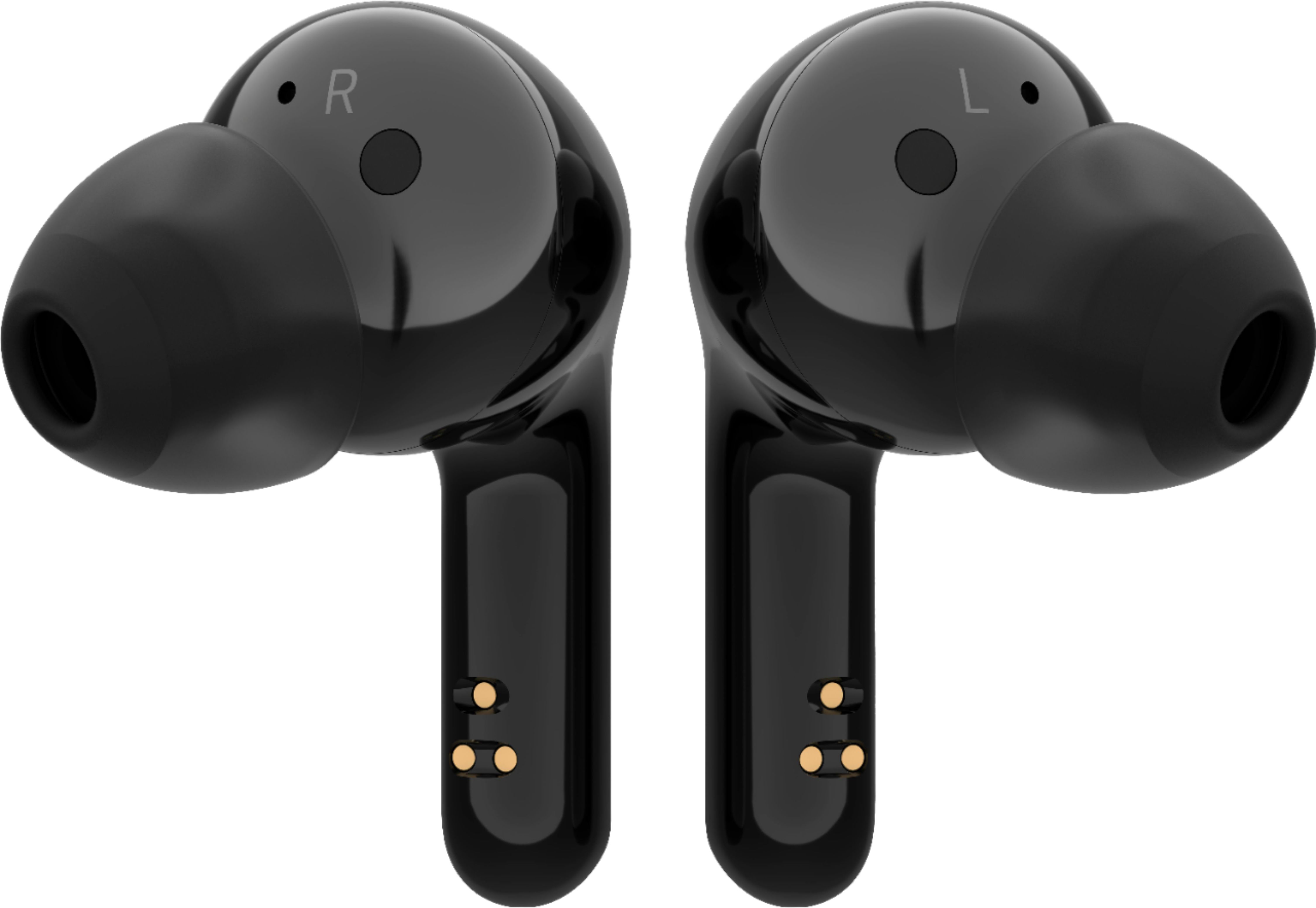 Angle View: LG - Geek Squad Certified Refurbished TONE Free HBS-FN6 True Wireless Earbud Headphones - Black