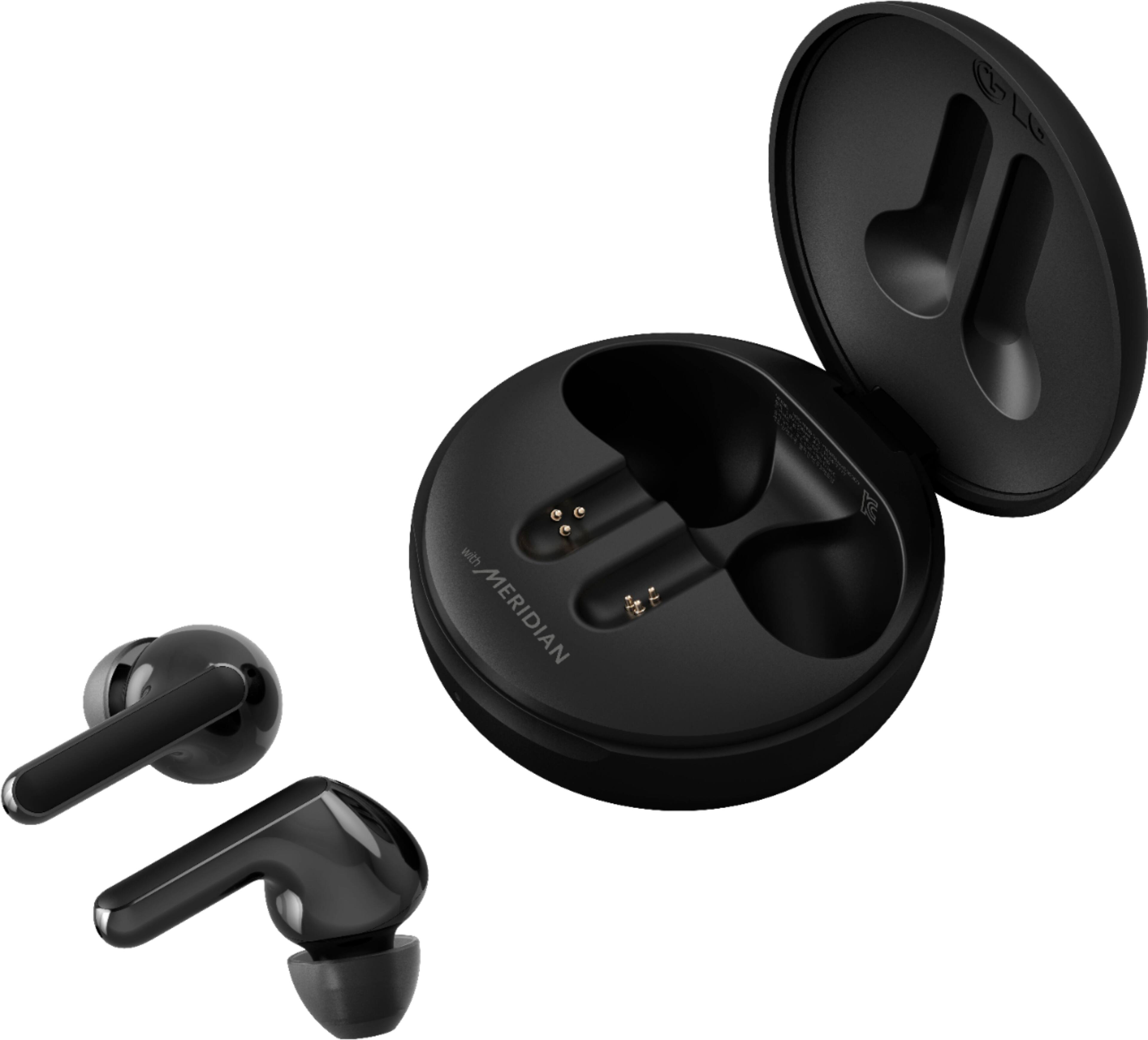 Alt View 19. LG - Geek Squad Certified Refurbished TONE Free HBS-FN6 True Wireless Earbud Headphones - Black.