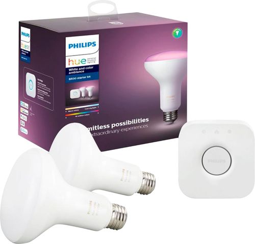 Philips - Hue White & Color Ambiance BR30 Starter Kit - Multicolor