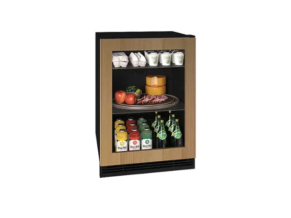 Angle. U-Line - 1 Class 5.7 cu. Ft Mini Fridge with Convection Cooling System - Custom Panel Ready.