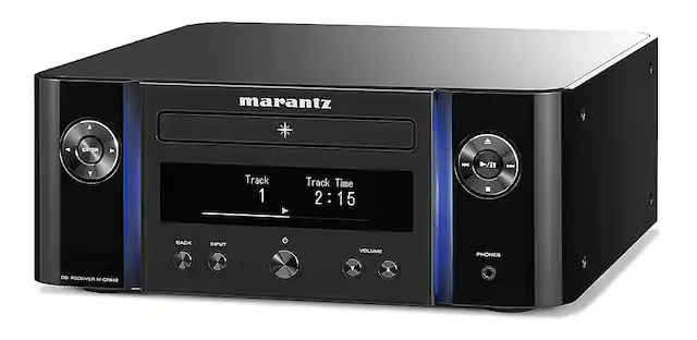 Alt View 11. Marantz - M-CR612 Network CD Receiver, Wi-Fi, Bluetooth, AirPlay2 & HEOS Connectivity, Compatible with Amazon Alexa - Black.
