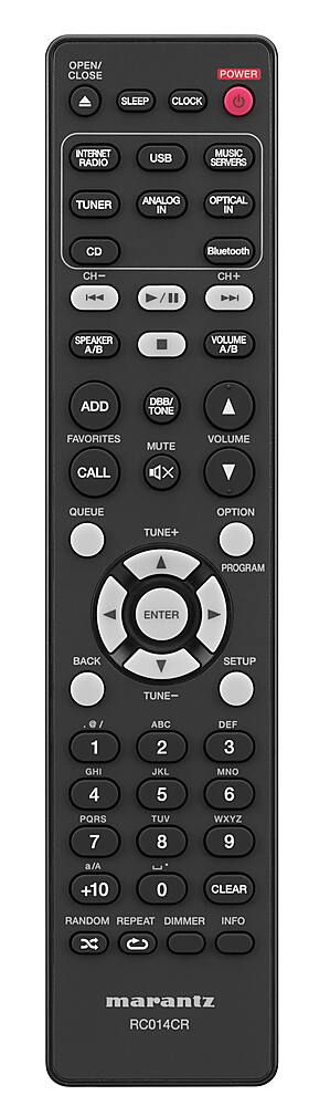 Alt View 13. Marantz - M-CR612 Network CD Receiver, Wi-Fi, Bluetooth, AirPlay2 & HEOS Connectivity, Compatible with Amazon Alexa - Black.