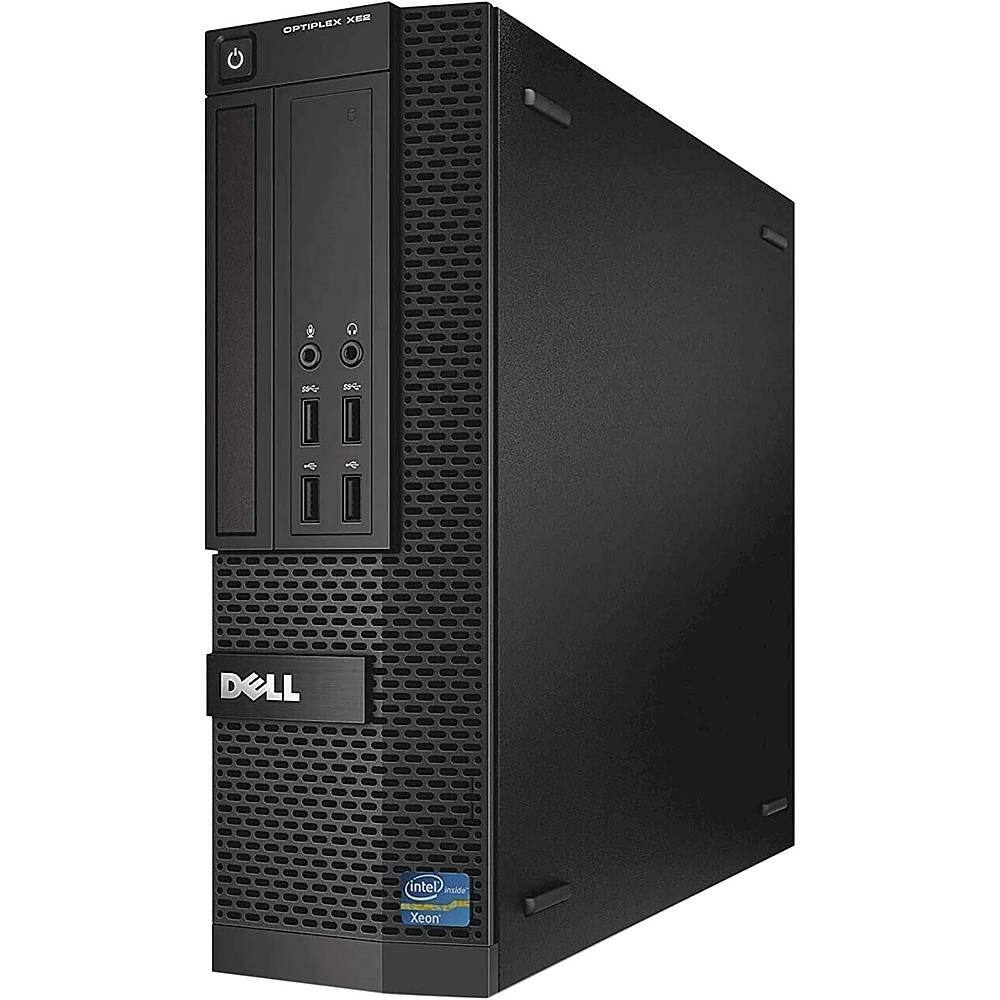 Left View: Dell - Refurbished Desktop - Intel Core i5 - 8GB Memory - 256GB SSD