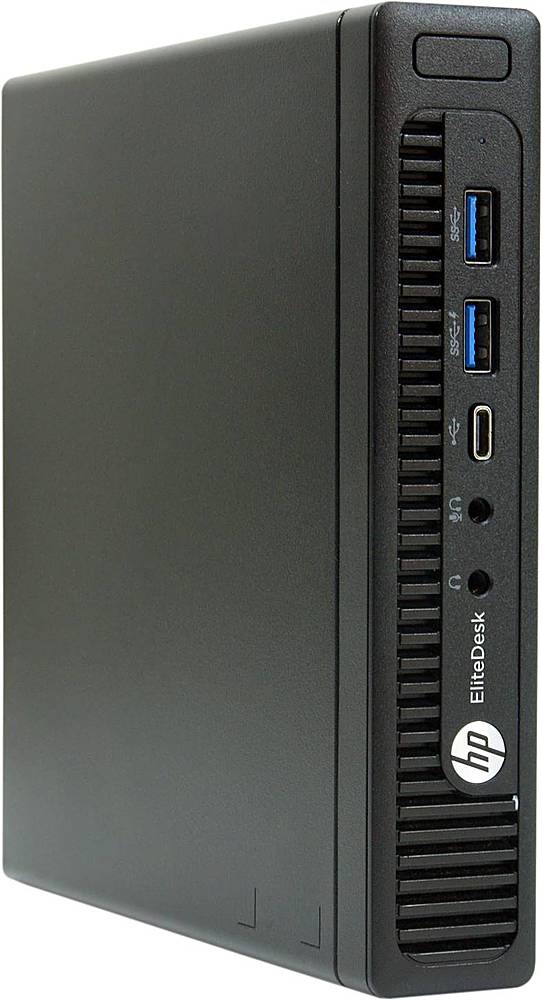 Angle View: HP - Refurbished EliteDesk 800 G2 Desktop - Intel Core i7 - 16GB Memory - 512GB SSD - Black