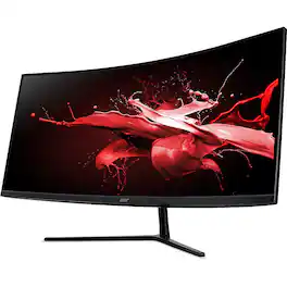Acer - EI342CKR - 34" Gaming Monitor QHD 3440x1440 144Hz 21:9 VA 1ms 320Nit - Refurbished
