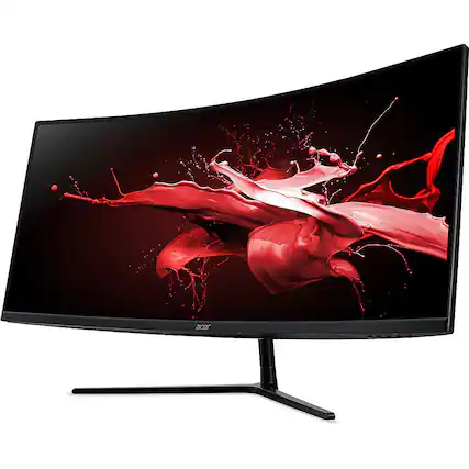 Front. Acer - Acer EI342CKR - 34" Gaming Monitor QHD 3440x1440 144Hz 21:9 VA 1ms 320Nit - Refurbished.