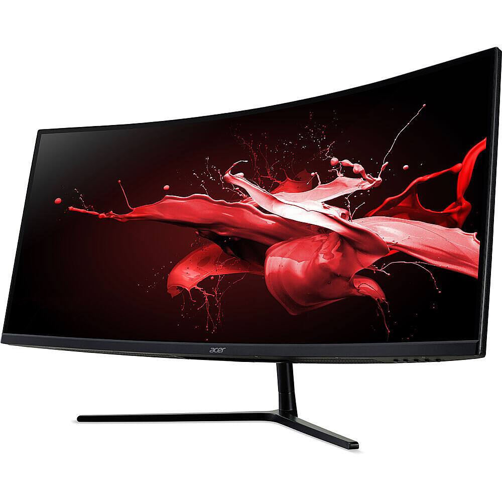 Front. Acer - Acer EI342CKR - 34" Gaming Monitor QHD 3440x1440 144Hz 21:9 VA 1ms 320Nit - Refurbished.
