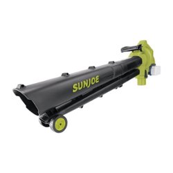 Sun Joe - 48-Volt iON+ 155 MPH 388 CFM Cordless Handheld Blower and Vacuum and Mulcher (2 x 4.0Ah Batteries and 1 x Charger) - Green - Front_Zoom
