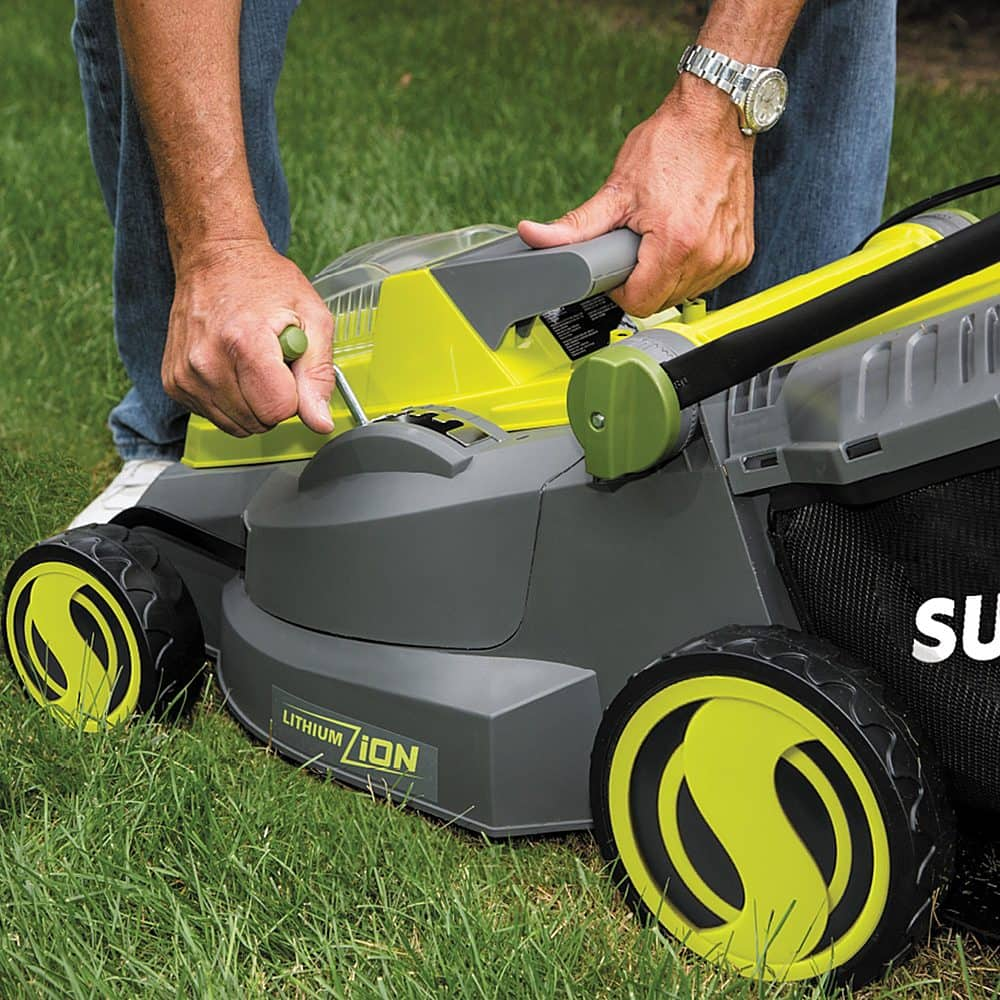 Best Buy: Sun Joe 40-Volt iONMAX 16-Inch Push Lawn Mower with Grass ...