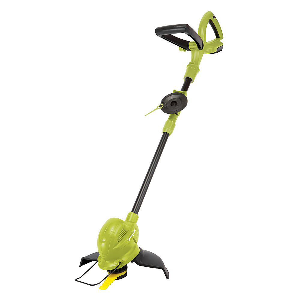 Angle View: Sun Joe - 24V iON+ 10-in. 2.0Ah Cordless SharperBlade Stringless Lawn Trimmer Core Tool - Green