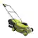 Front. Sun Joe - 24-Volt iON+ 14-Inch Push Lawnmower (1 x 4.0-Ah Battery and 1 x Charger) - Green.
