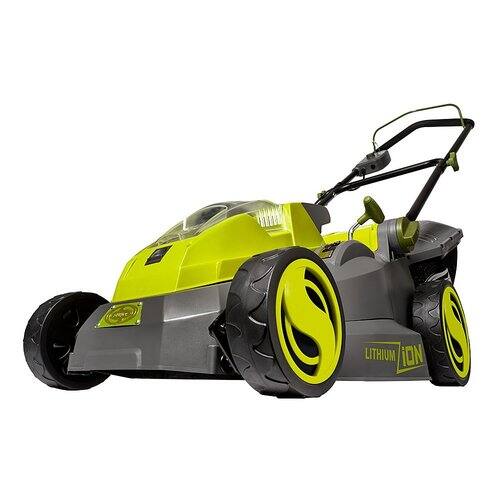 Sun Joe - iON16LM-CT 40-Volt iONMAX Cordless Brushless Lawn Mower | 16-Inch | Tool Only - Green