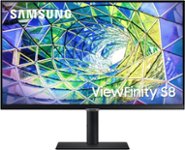 Front Zoom. Samsung - 27" ViewFinity S8 4K UHD IPS Monitor with HDR - Black.