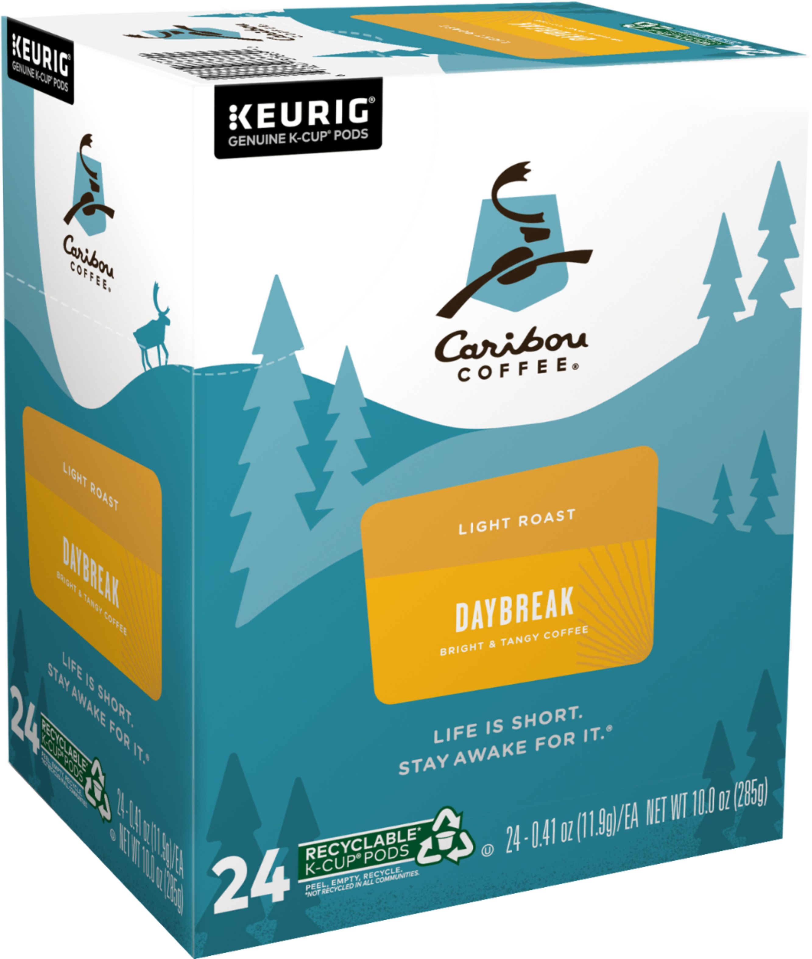 caribou coffee daybreak morning blend k cups for keurig brewers