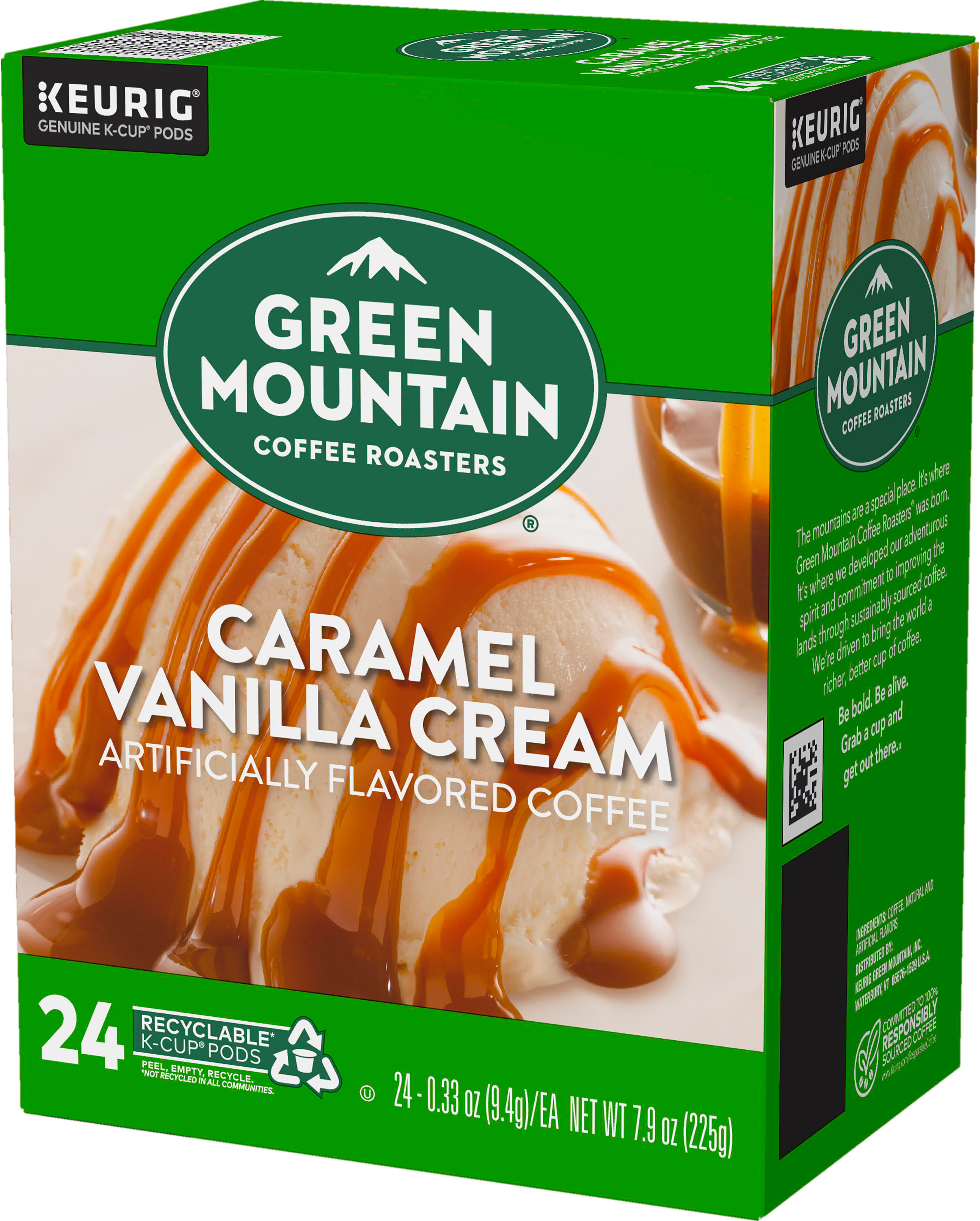 Keurig Green Mountain Coffee Roasters Brew Over Ice Vanilla Caramel Medium  Roast Pods - 24ct : Target