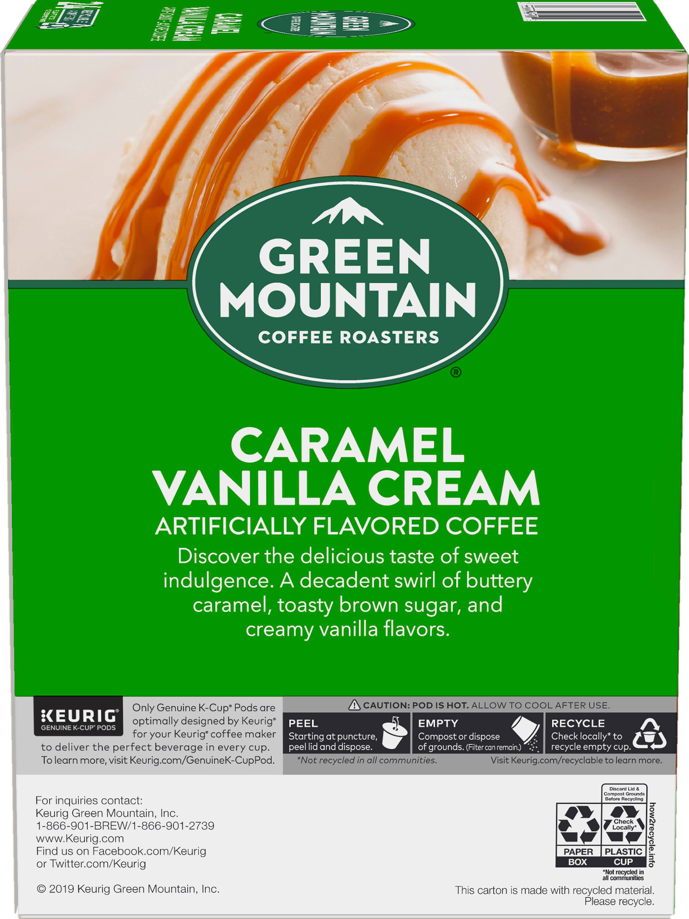 Green Mountain Coffee Roasters Caramel Vanilla Cream Coffee, Keurig Single  Serve K Cup pods, Light Roast, 24 Count 5000330109 - Best Buy