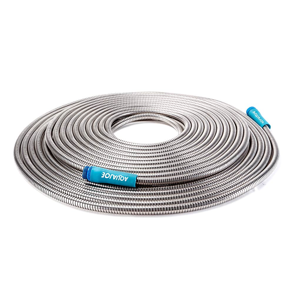 Sun Joe - Stainless Steel Garden Hose - Blue - Front_Zoom