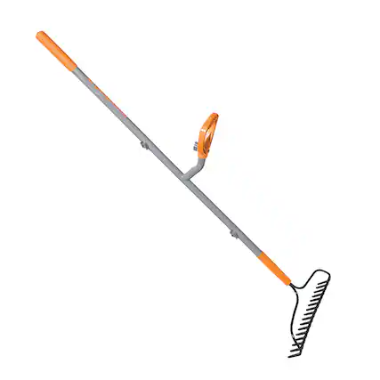 Front. Ergie - Steel Shaft Strain Reducing Bow Rake - Orange.