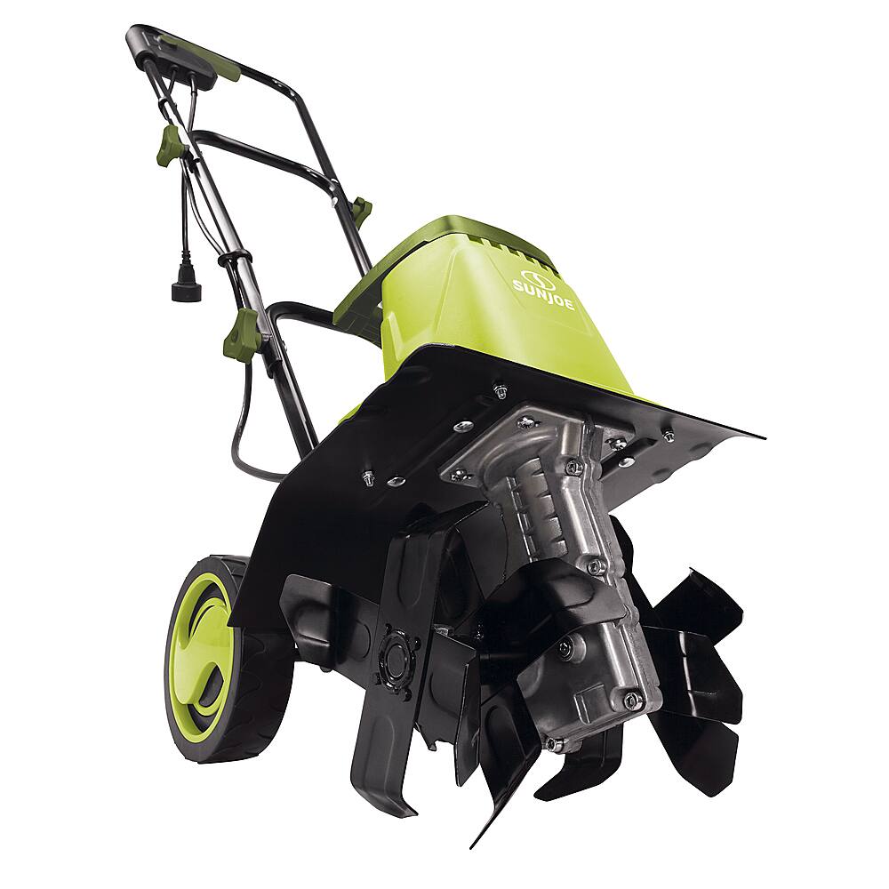 Alt View 11. Sun Joe - Electric Garden Tiller/Cultivator - Green & Black.