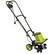 Left. Sun Joe - Electric Garden Tiller/Cultivator - Green & Black.