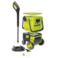 Left Zoom. Sun Joe - 24-Volt  iON+ Electric Pressure Washer up to 1196 PSI at 1.0 GPM (2 x 4.0Ah Batteries and 1 x Dual Port Charger) - Green.