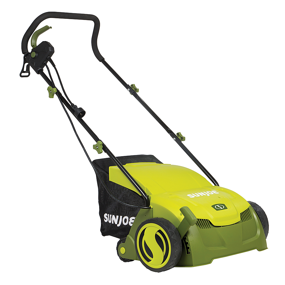 Sun Joe - 13 in. 12 Amp Electric Scarifier + Lawn Dethatcher with Collection Bag