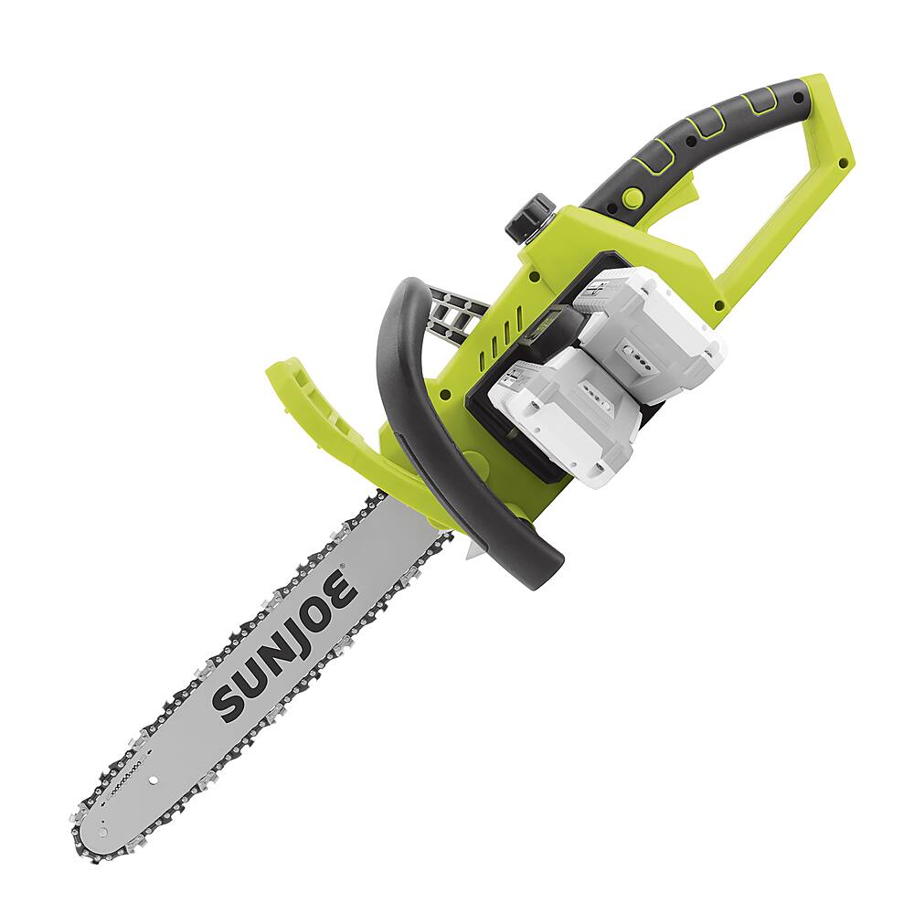 Sun Joe 24VX2CS16 48Volt iON+ Cordless Chain Saw Kit Green 24VX2