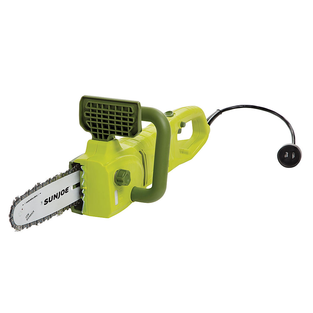 Left View: Sun Joe 2-in-1 Electric 8-inch Convertible Pole Saw, 8-Amp