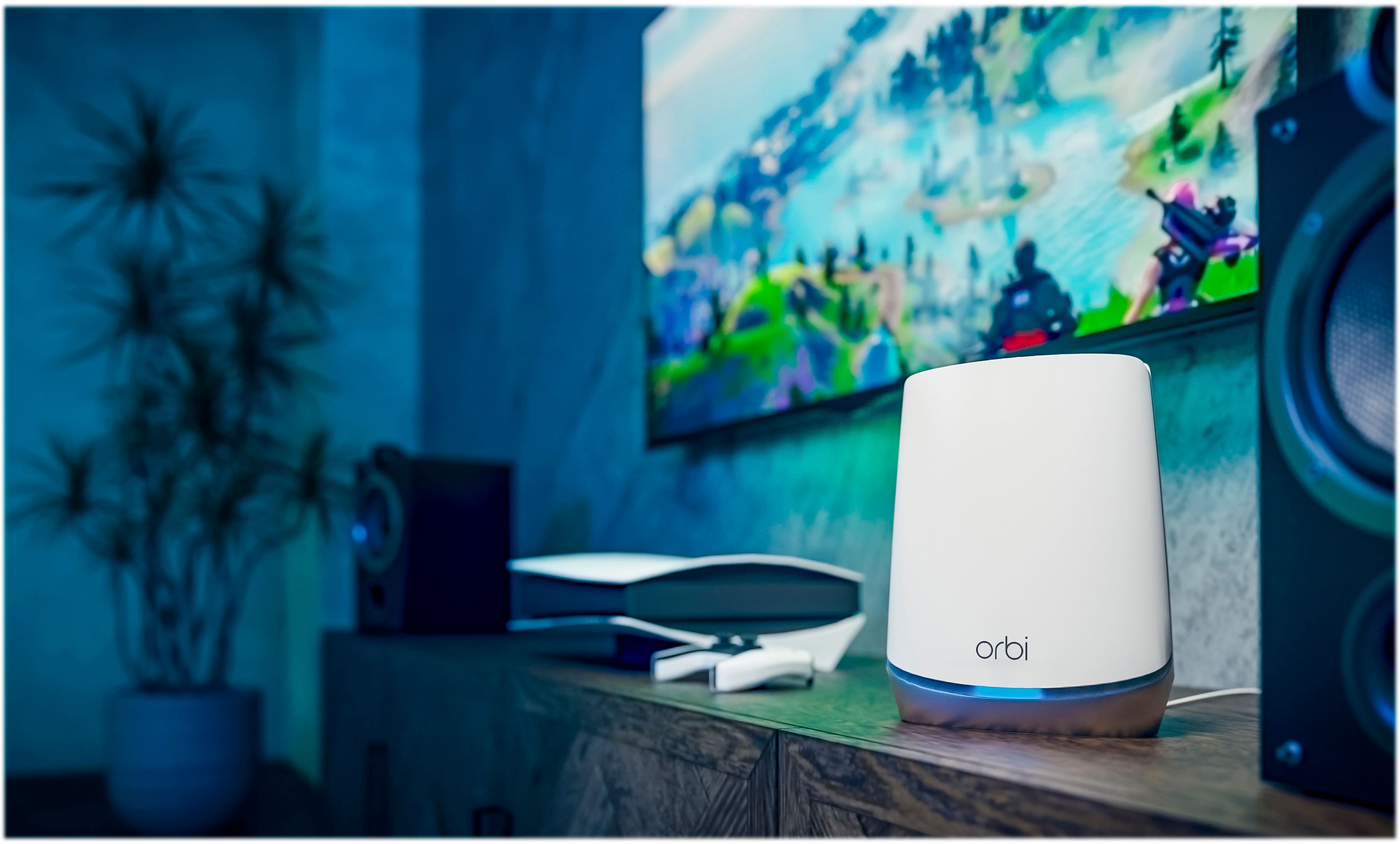 Alt View 13. NETGEAR - Orbi 750 Series AX4200 Tri-Band Mesh Wi-Fi 6 Satellite - White.