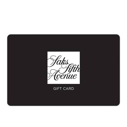 Front. Saks 5th Ave. - $100 Gift Card.