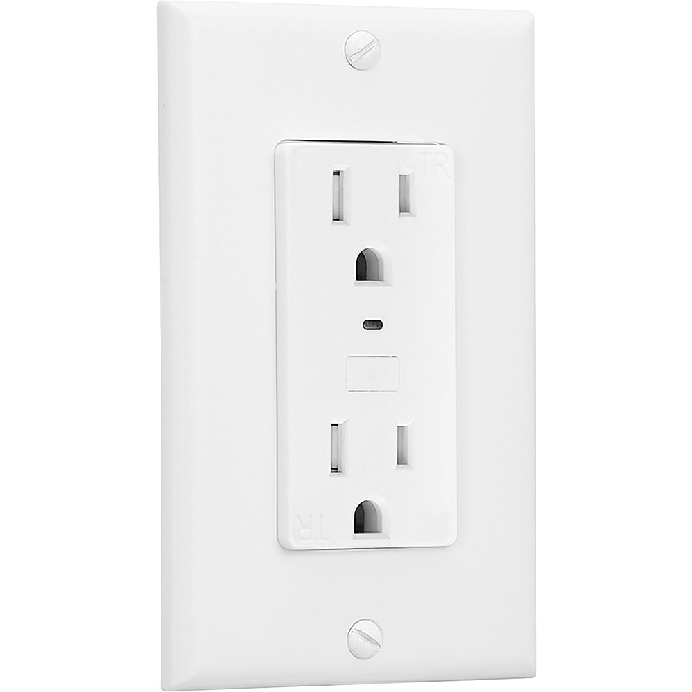 globe electric - Wi-Fi Smart Power Outlet Receptacle - White