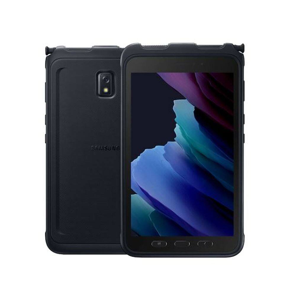 Front. Samsung - Galaxy Tab Active3 8.0" 64GB (Unlocked) - Black.