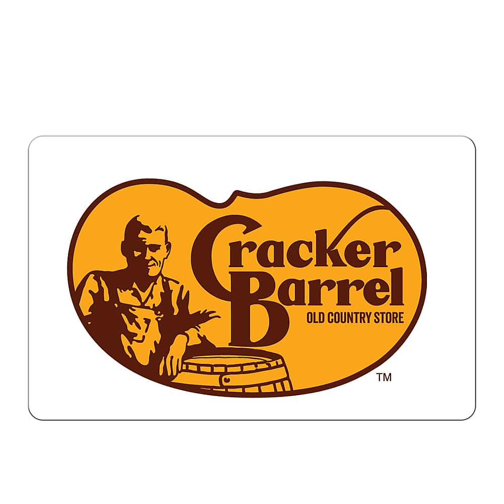 Front. Cracker Barrel - $25 Gift Card.
