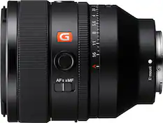 Front. Sony - FE 50mm F1.2 Full-frame GM Lens for Sony Alpha E-mount Cameras - Black.