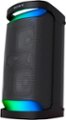 Front. Sony - XP500 Portable Bluetooth Party Speaker with Water Resistance - Black.