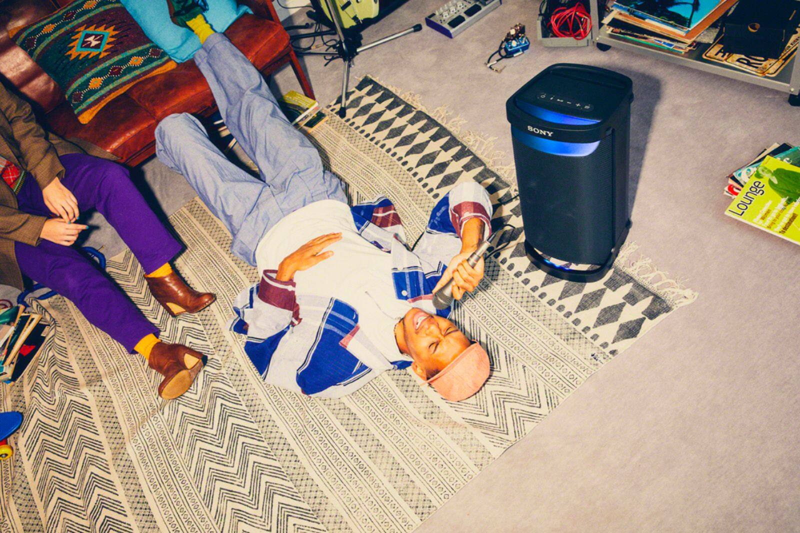 Alt View 18. Sony - XP500 Portable Bluetooth Party Speaker with Water Resistance - Black.