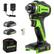 Front. Greenworks - 24-Volt Cordless Brushless 1/4" Impact Driver (2 x 1.5Ah USB Batteries and Charger Included) - green.