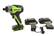 Alt View 11. Greenworks - 24-Volt Cordless Brushless 1/4" Impact Driver (2 x 1.5Ah USB Batteries and Charger Included) - green.