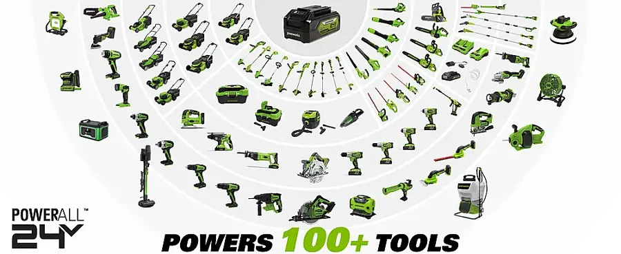 Alt View 21. Greenworks - 24-Volt Cordless Brushless 1/4" Impact Driver (2 x 1.5Ah USB Batteries and Charger Included) - green.