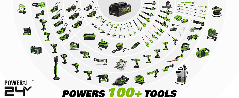 greenworkstools-24V Cordless Brushless 4.5 Angle Grinder