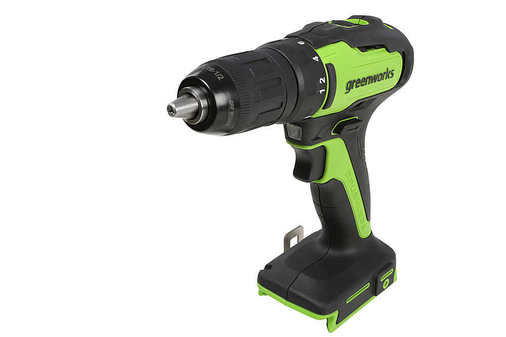 Greenworks - 24-Volt Cordless Brushless 1/2 in. Drill/Driver (Battery and Charger Not Included) - green
