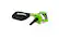 Alt View 13. Greenworks - 24-Volt 180 MPH 90 CFM Cordless Handheld Blower (Battery Not Included) - Black/Green.