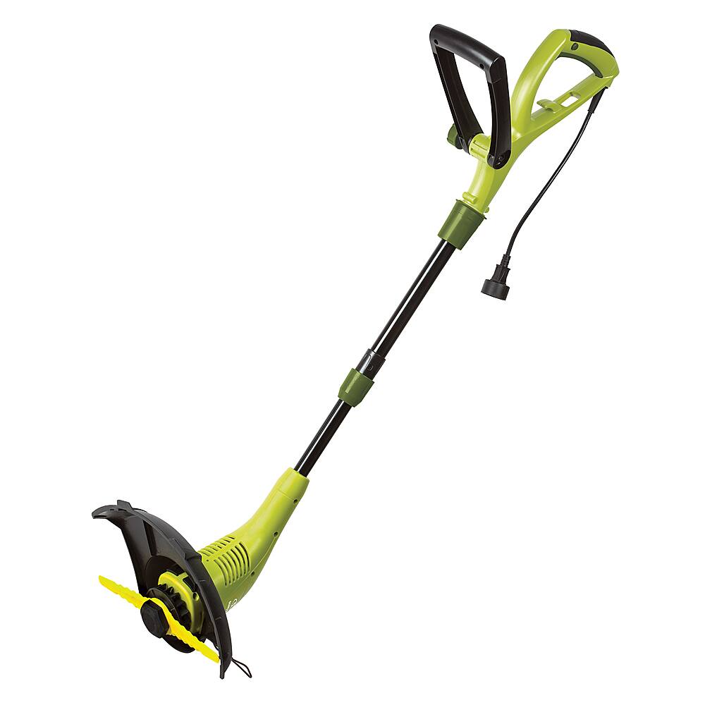 Angle View: Sun Joe - 4.5-Amp Electric SharperBlade 2-in-1 Stringless Lawn Trimmer and Edger - Green