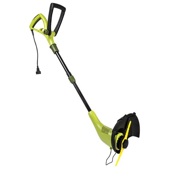 Sun Joe – 4.5-Amp Electric SharperBlade 2-in-1 Stringless Lawn Trimmer and Edger – Green