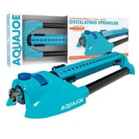 Aqua Joe - AJ-OMS20-BRS Indestructible Metal Base Oscillating Sprinkler | Customizable Coverage | 4973 sq ft Max Coverage - Front_Zoom
